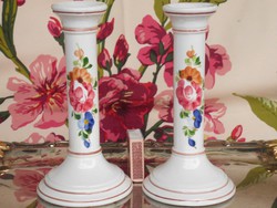 Pair of ceramic candle holders.