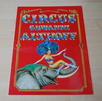 Circus Giovanni Althoff cirkusz katalógus