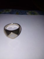 Gyöngyház berakásos ezüst gyűrű 6,33 gr.