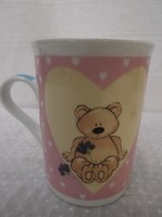 Mug - marked - 3 dl - macis - porcelain - mug with pattern on both sides - flawless