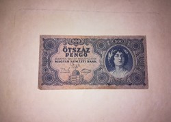 500 Pengős,régi bankjegy  1945-ből .