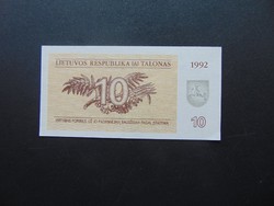 10 talon 1992 Litvánia aUNC !!!