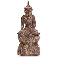Antikolt Buddha szobor, aranyozott – 27cm