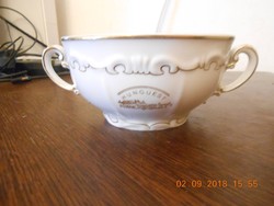 Zsolnay barokk, tollazott leveses csésze