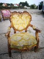 Francia antik barokk felújítandó fotel !