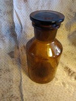 Antik patika üveg - 2 literes - 24 cm. magas - gyógyszertár