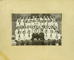 0S935 Régi iskolai fotográfia csoportkép 1939