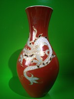 Wallendorf porcelán váza jelzett aranyozott