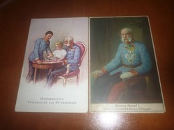 2db Ferenc József képeslap egyben eladó!