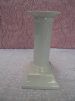 Porcelán - JELZETT - hófehér  - 13 x 7 x 7 cm - gyertyatartó - hibátlan.