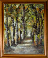 Moona - Erdőben EREDETI Moona festmény