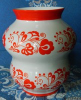 Zsolnay kalocsai mintás porcelán váza