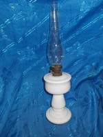 antik kalcedon üveg petróleum lámpa
