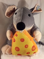 Marked stelly giant mouse mouse with cheese 40 cm plush graduation sweetness