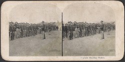 Sztereo fotó / Egyesült Államok Hadserege, Parancs kihírdetés ca.1890