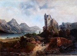 Ismeretlen osztrák festő (1850-es évek): Hegyek között