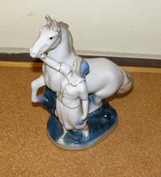 Régi Orosz lovas porcelán figura