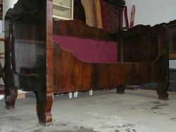 2 db gyönyörű, eredeti biedermeier ágykeret 1830 környékéről