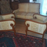 Antique warrings salve villa borghese empire living room with sofa 2 armchairs