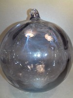 MOST MEGÉRI! 41 cm kerülettel!!! Üveg gömb függeszthető lakás dekoráció dísz karácsonyfa dísznek is