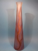 VAN EYK uniquely iridescent signed glass vase 37 cm for glass lovers