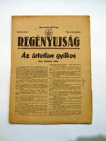 1948 szeptember 9  /  REGÉNYUJSÁG  /  SZÜLETÉSNAPRA RÉGI EREDETI ÚJSÁG Ssz.: 899