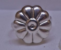 Egyedi szép ezüst virág gyűrű