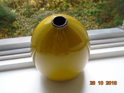 Modern német Melitta mustárszínű váza a 60'évekből,valódi szelén mázzal