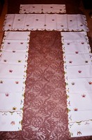 Victoria Pattern Embroidered Curtain with 2 Drapes