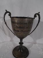 Serleg - antik - angol - egyetemi - sakkbajnokság első díj 17 x 12 cm