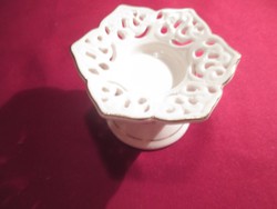 1000  Áttört mintás porcelán gyertyatartó mécses tartó 6x10 cm 