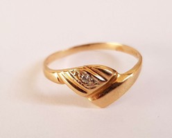 Arany 14K köves Női gyűrű 1.4gr