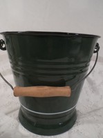 Zománcozott - fenyőzöld - 5 literes vödör 23 x 23 cm 
