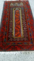 Kézi csomózású afgán nomád szőnyeg. Hibátla!! 187x96cm