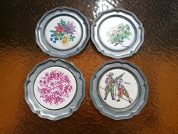 Tin wall bowls, v. Coasters