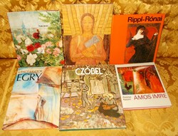 Festészeti ,művészeti könyvek: Ferenczi,Czóber,,Csók,Egry,Ámos,Rippl.