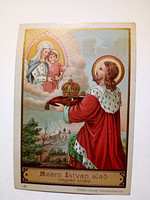 Szent István felajánlja a koronát Szűz Máriának 