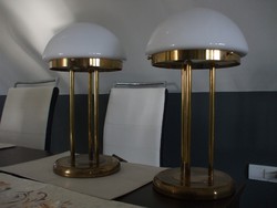 Art deco stílusú réz asztali lámpa pár 2 db
