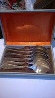 Silver-plated teaspoon set compl. Also in a decorative German+box as a gift