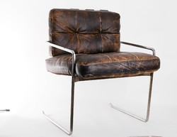 Mid-century design acélvázas székek