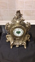 Asztali,kandalló bronz vintage mechanikus óra...