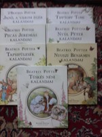 Beatrix Potter mesekönyvei együtt a 7 darab!