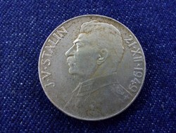 Csehszlovákia Sztálin ezüst emlék 50 korona 1949