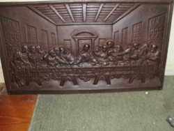 Huge cast iron picture stove stove fireplace sheet last dinner