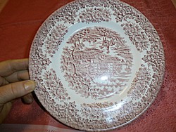 Antik angol sütis porcelán tányér