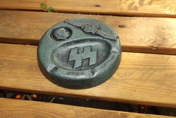 Szép Német Hitler SS Birodalmi hamutál hamutartó fémből