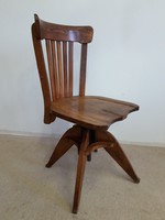 Antik régi fa műhely szék