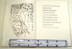 Matisse metszeteivel díszitett Ritszosz kötet