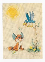 Vuk a kis róka képeslap posta tiszta 1981