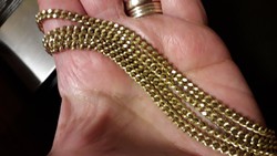18K antik, súlyos  sárga arany nyaklánc 42gr
